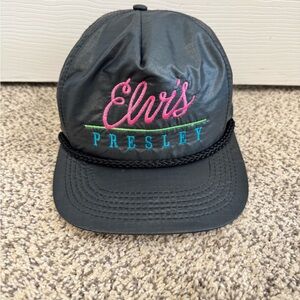 Vintage Black, Elvis Head To Toe Cap Snap Back, Rock Music